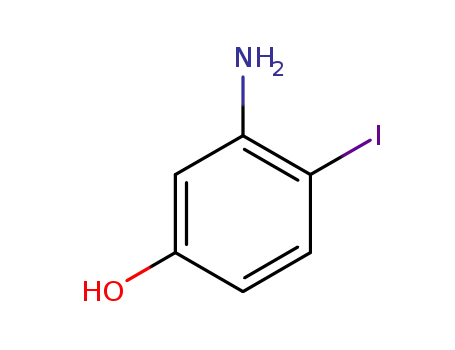 Molecular Structure of 99968-83-9 (3-Amino-4-iodophenol)