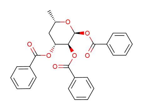 Molecular Structure of 132867-80-2 (TRI-O-BENZOYL-2-DEOXY-BETA-D-RIBOPYRANOSE)