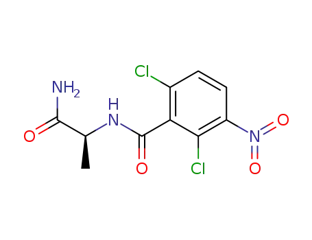 Benzamide, N-(2-amino-1-methyl-2-oxoethyl)-2,6-dichloro-3-nitro-, (S)-