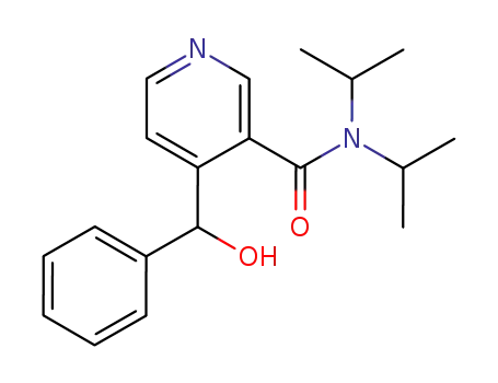 3-Pyridinecarboxamide,
4-(hydroxyphenylmethyl)-N,N-bis(1-methylethyl)-