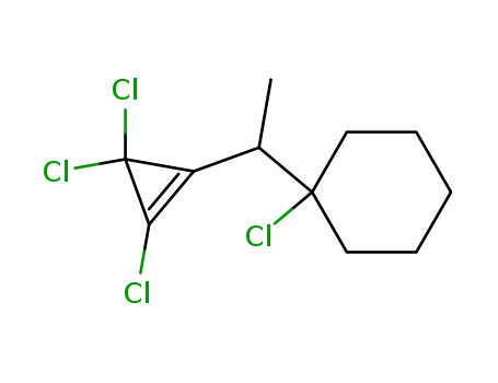 1-Chloro-1-[1-(2,3,3-trichloro-cycloprop-1-enyl)-ethyl]-cyclohexane