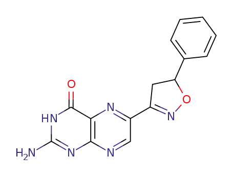 2-Amino-6-(5-phenyl-4,5-dihydro-isoxazol-3-yl)-3H-pteridin-4-one