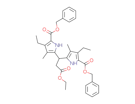ethyl 3,3-bis(5-((benzyloxy)carbonyl)-4-ethyl-3-methylpyrrol-2-yl)-propionate