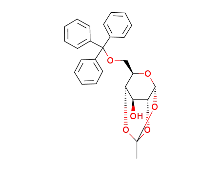 1,2,4-O-orthoacetyl-6-O-(triphenylmethyl)-α-D-glucopyranose
