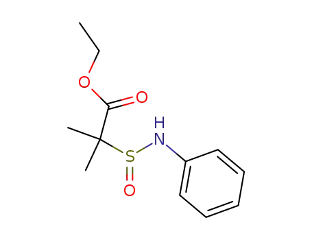 Molecular Structure of 82185-55-5 (ethyl 2-methyl-2-[(phenylamino)sulfinyl]propanoate)