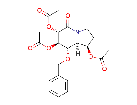 Acetic acid (1R,6S,7R,8S,8aS)-6,7-diacetoxy-8-benzyloxy-5-oxo-octahydro-indolizin-1-yl ester