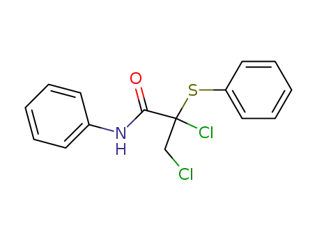 Molecular Structure of 83375-58-0 (Propanamide, 2,3-dichloro-N-phenyl-2-(phenylthio)-)