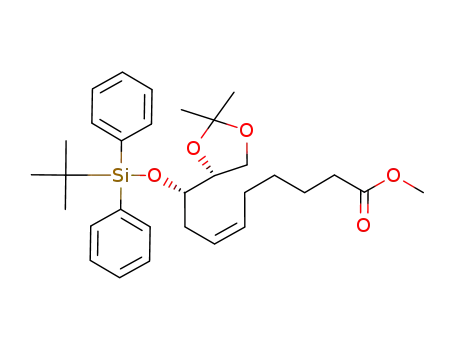 methyl 9-O-(tert-butyldiphenylsilyl)-10,11-bis-O-(1-methylethylidene)-9(S),10(R),11-trihydroxy-6(Z)-undecenoate