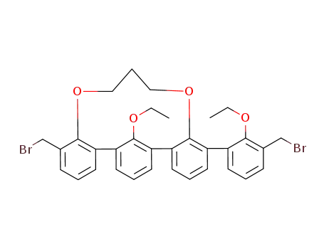 18,14-metheno-6H,14H-dibenzo<f,m><1,5>dioxacyclotetradecin, 4-(bromomethyl)-10-<3-(bromomethyl)-2-ethoxyphenyl>-19-ethoxy-7,8-dihydro-