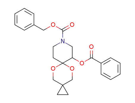 phenylmethyl 7-[(phenylcarbonyl)oxy]-5,12-dioxa-9-azadispiro[2.2.5.2]tridecane-9-carboxylate