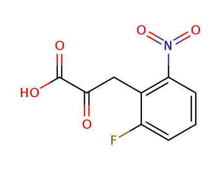 Molecular Structure of 7593-91-1 (3-(2-fluoro-6-nitrophenyl)-2-oxopropanoic acid)