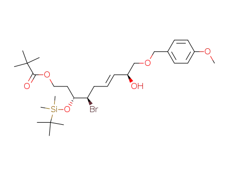 (2S,6R,7R)-(3E)-6-bromo-7-t-butyldimethylsilyloxy-1-p-methoxyphenylmethoxynon-3-ene-2,9-diol 9-pivaloate