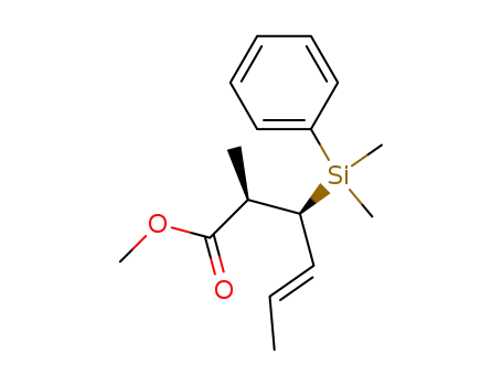 (E)-(2R,3S)-3-(Dimethyl-phenyl-silanyl)-2-methyl-hex-4-enoic acid methyl ester