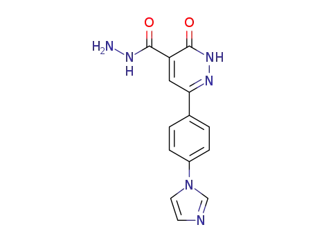 2,3-dihydro-6-<4-(1H-imidazol-1-yl)phenyl>-3-oxo-4-pyridazinecarboxylic acid hydrazine