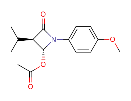 trans-4-acetoxy-3-isopropyl-1-(4-methoxyphenyl)azetidin-2-one