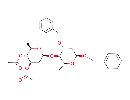 Benzyl-4-O-(3,4-di-O-acetyl-2,6-didesoxy-β-D-arabino-hexopyranosyl)-2,6-didesoxy-3-O-benzyl-α-D-arabino-hexopyranosid