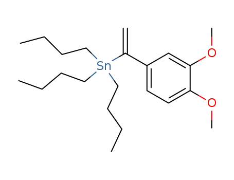 <1-(3,4-dimethoxyphenyl)ethen-1-yl>tributylstannate