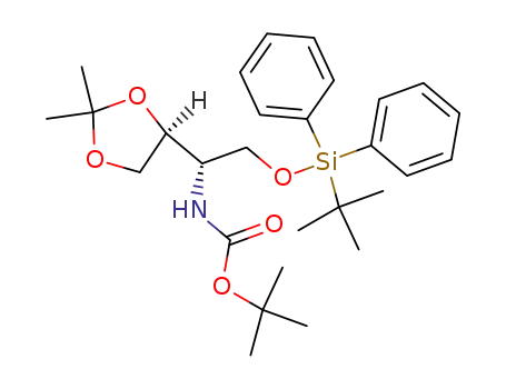 (2S,3S)-3-tert-butoxycarbonylamino-4-O-tert-butyldiphenylsilyl-1,2-O-isopropylidene-1,2,4-butanetriol