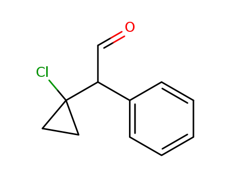 Molecular Structure of 89237-86-5 (Benzeneacetaldehyde, a-(1-chlorocyclopropyl)-)