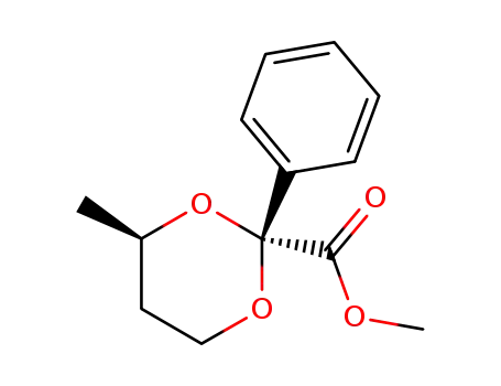 Molecular Structure of 132735-33-2 ((2R,4R)-2-methoxycarbonyl-4-methyl-2-phenyl-1,3-dioxane)