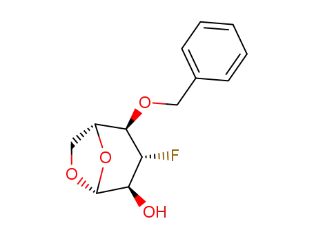 .beta.-D-Glucopyranose, 1,6-anhydro-3-deoxy-3-fluoro-4-O-(phenylmethyl)-