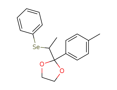 1,3-Dioxolane, 2-(4-methylphenyl)-2-[1-(phenylseleno)ethyl]-