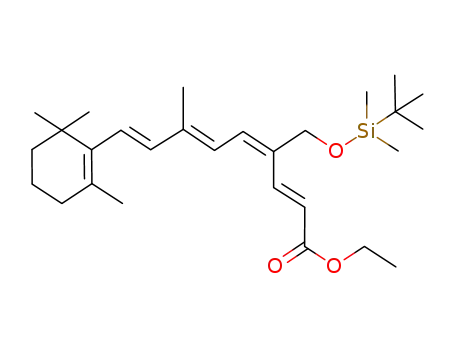 (2E,4E,6E,8E)-4-(tert-Butyl-dimethyl-silanyloxymethyl)-7-methyl-9-(2,6,6-trimethyl-cyclohex-1-enyl)-nona-2,4,6,8-tetraenoic acid ethyl ester