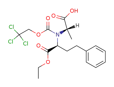 N-[(1S)-1-(ethoxycarbonyl)-3-phenylpropyl]-N-(2,2,2-trichloroethoxycarbonyl)-L-alanine