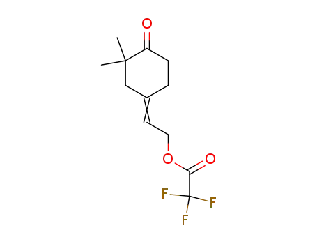 Acetic acid, trifluoro-, 2-(3,3-dimethyl-4-oxocyclohexylidene)ethyl ester,
(E)-