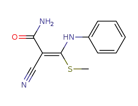2-Propenamide, 2-cyano-3-(methylthio)-3-(phenylamino)-, (E)-
