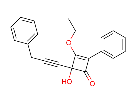3-Ethoxy-4-hydroxy-2-phenyl-4-(3-phenyl-1-propynyl)-2-cyclobuten-1-one