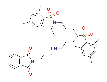 1-phthalimido-8-<N-(2-mesitylene)sulfonyl>-11-<N-ethyl-N-(2-mesitylene)sulfonyl>amino-4,8-diazaundecane