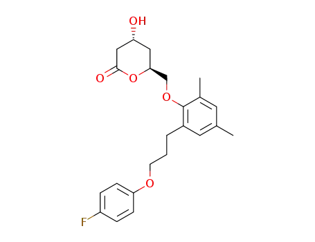 (4R,6S)-6-{2-[3-(4-Fluoro-phenoxy)-propyl]-4,6-dimethyl-phenoxymethyl}-4-hydroxy-tetrahydro-pyran-2-one