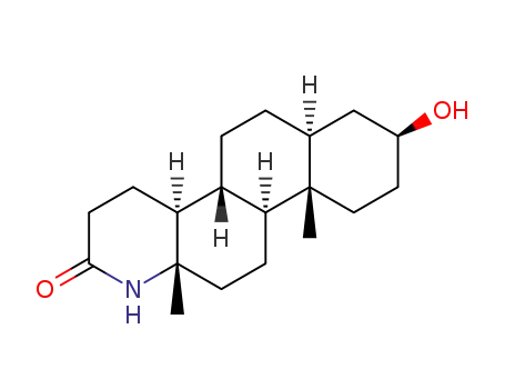 Molecular Structure of 39932-99-5 (3 beta-hydroxy-13 alpha-amino-13,17-seco-5 alpha-androstan-17-oic-13,17-lactam)