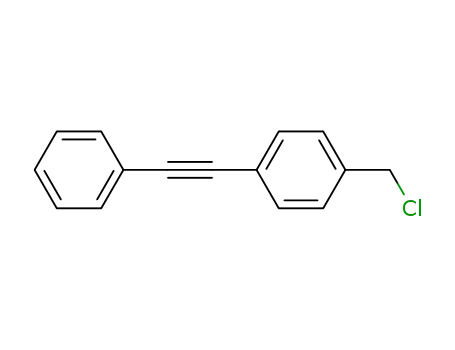 Molecular Structure of 54737-76-7 (Benzene, 1-(chloromethyl)-4-(phenylethynyl)-)
