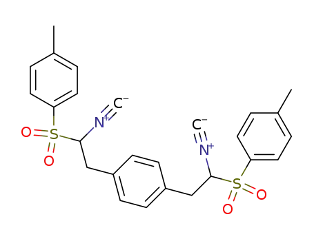 Molecular Structure of 87022-53-5 (Benzene, 1,4-bis[2-isocyano-2-[(4-methylphenyl)sulfonyl]ethyl]-)