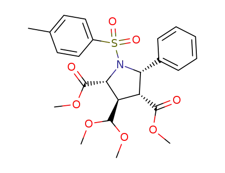 (2R,3R,4R,5S)-3-Dimethoxymethyl-5-phenyl-1-(toluene-4-sulfonyl)-pyrrolidine-2,4-dicarboxylic acid dimethyl ester