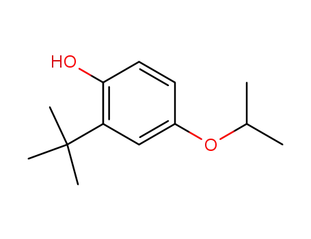 Molecular Structure of 31572-79-9 (4-(iso-propoxy)-2-(tert-butyl)phenol)