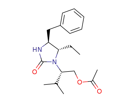 (1'S,4S,5S)-1-<1'-(acetoxymethyl)-2'-methylpropyl>-4-benzyl-5-ethyl-2-imidazolidone