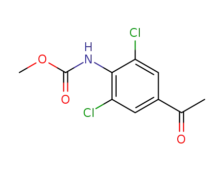 Molecular Structure of 60677-86-3 (3,5-dichloro-4-methoxycarbonylaminoacetophenone)