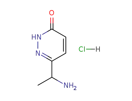 3(2H)-Pyridazinone, 6-(1-aminoethyl)-, monohydrochloride