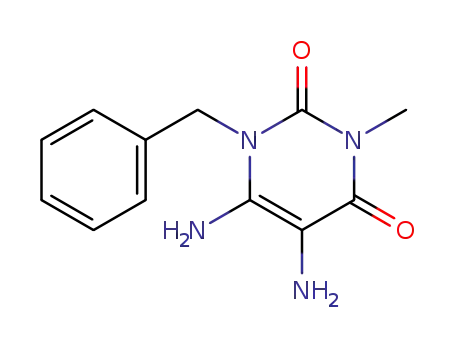 1-benzyl-5,6-diamino-3-methyl uracil