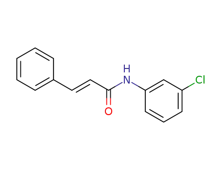 Molecular Structure of 64741-15-7 (N-(3-chlorophenyl)-3-phenylprop-2-enamide)