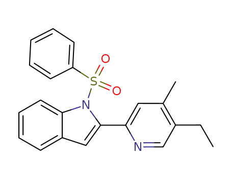 1H-Indole, 2-(5-ethyl-4-methyl-2-pyridinyl)-1-(phenylsulfonyl)-