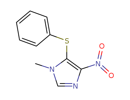1H-Imidazole,1-methyl-4-nitro-5-(phenylthio)- cas  80812-44-8