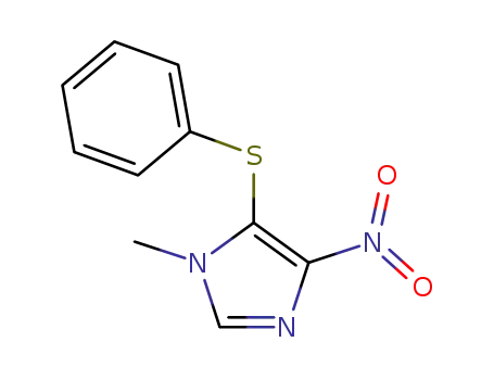 Molecular Structure of 80812-44-8 (1-methyl-4-nitro-5-(phenylsulfanyl)-1H-imidazole)