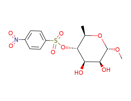 methyl 6-deoxy-4-O-<(p-nitrophenyl)sulfonyl>-α-D-mannopyranoside
