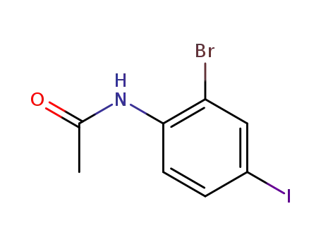Molecular Structure of 474966-95-5 (N -(2-BroMo-4-Iodophenyl)AcetaMide)