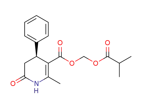 (S)-6-methyl-5-[(2-methylpropanoyloxy)methyloxycarbonyl]-4-phenyl-3,4-dihydro-2(1H)-pyridone