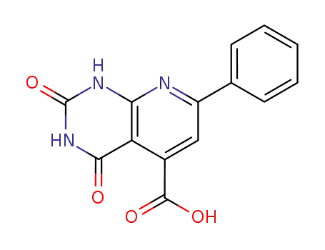 2,4-dioxo-7-phenyl-1,2,3,4-tetrahydro-pyrido[2,3-<i>d</i>]pyrimidine-5-carboxylic acid